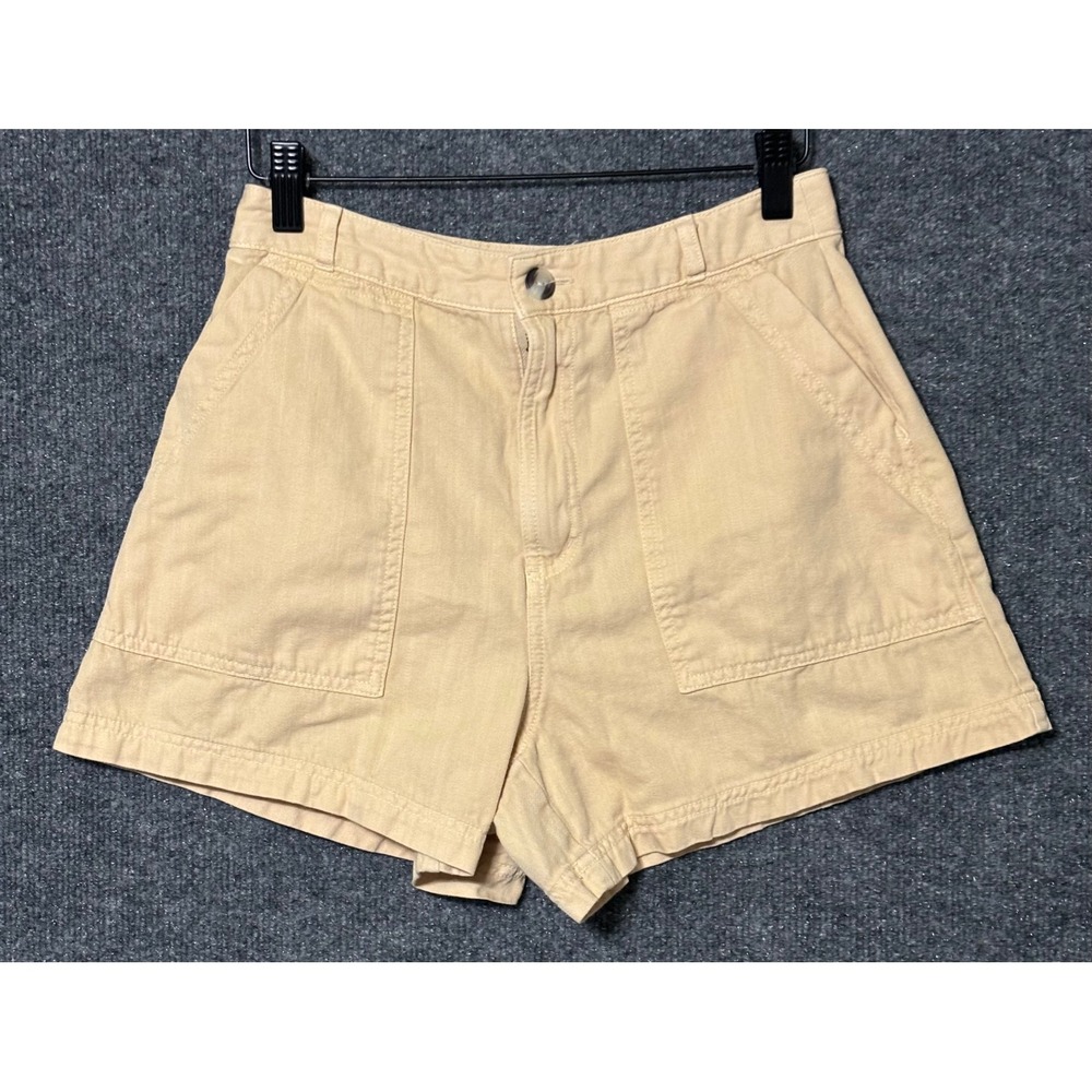 Universal Thread Womens Size 4 Yellow Chino Shorts 100% Cotton